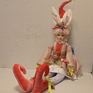NWT Large Cynthia Rowley Eastet Elf with Pink Hat and Shoes